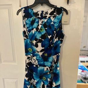 Blue floral dress